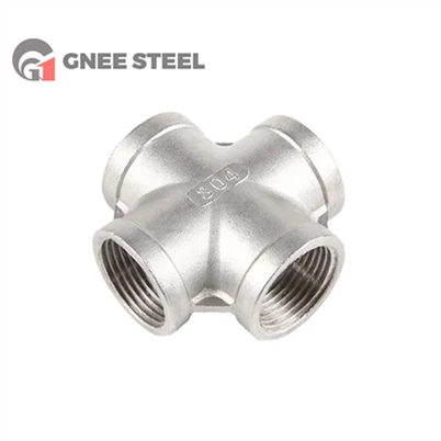 Raccord de tuyau en acier inoxydable à quatre voies 347