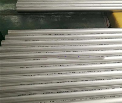 Tube d'échangeur de chaleur soudé en acier inoxydable ASTM A249 TP304L