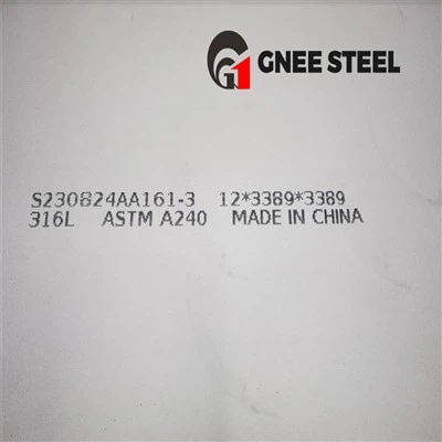 316 316Plaque en acier inoxydable L